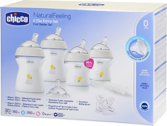 Chicco Natural Feeling Neugeborenen-Starterset, neutral, 0m+