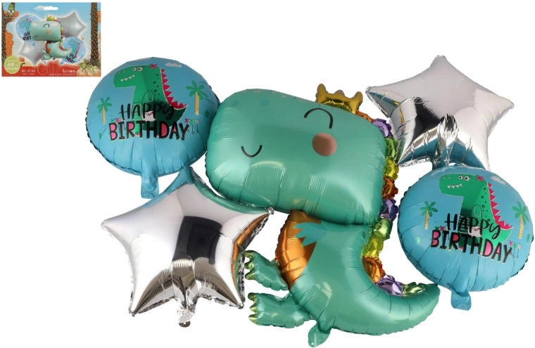 Aufblasbare Dinosaurier-Ballons - 5 Stück
