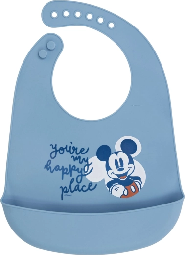 Mickey Mouse Silikon-Lätzchen Full of Smiles 30 cm