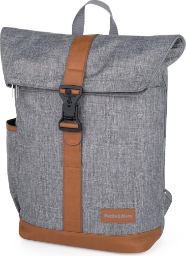 Petite&Mars Wickelrucksack für Kinderwagen Jackob Absolute Black