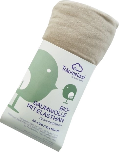 Träumeland Spannbettlaken aus Bio-Baumwolle mit Elastan uni Anthrazit