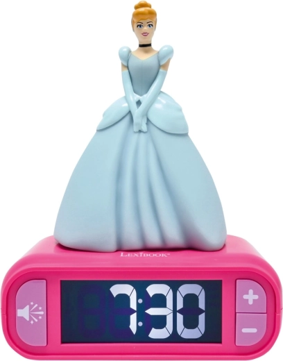 Wecker mit 3D-Nachtlicht Disney Prinzessinnen Cinderella