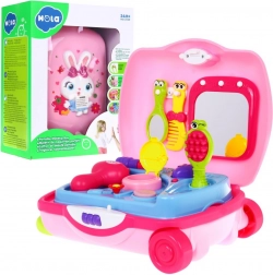 Interaktive rosa 2-in-1-Toilette im Koffer für Kinder 2+ mit Lichtern, Melodien und Zubehör