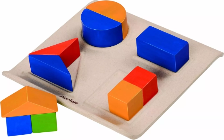 PlanToys Zusammensetzen von Bruchformen