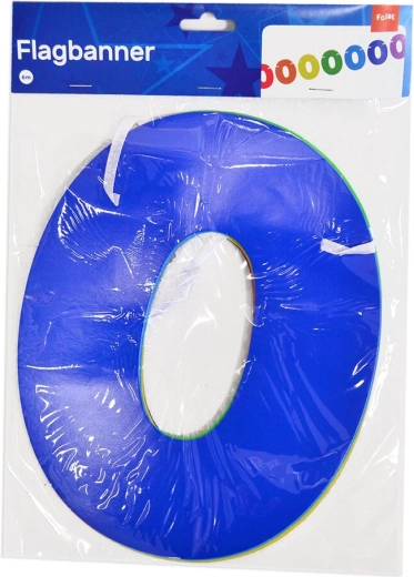 Papiergirlande Zahl 0, 6 m