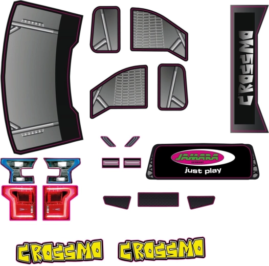 Aufkleberbogen für den Monstertruck Crossmo von JAMARA