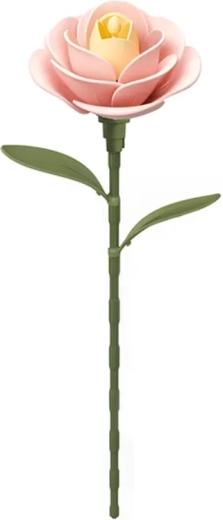 ROBOTIME ROKR Floral Art 3D-Puzzle – hellrosa Kamelie, 37 Teile