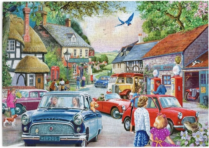 Puzzle House of Puzzles an der Tankstelle, 1000 Teile