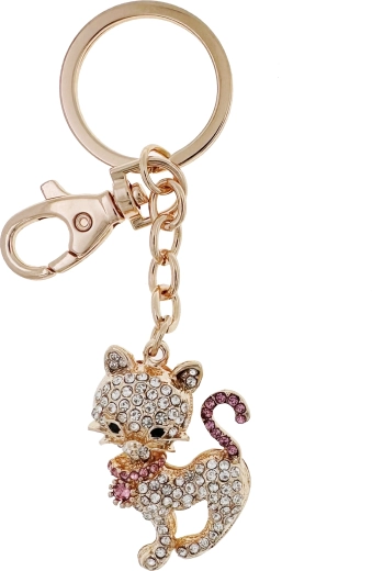 Schlüsselanhänger Diamant-Katze
