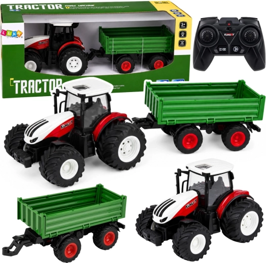 Ferngesteuerter Traktor mit Kippanhänger 1:24 mit Licht und Sound