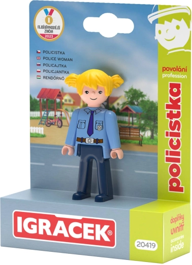 Efko Igráček Polizistin – Beruf-Set, Figur mit Zubehör