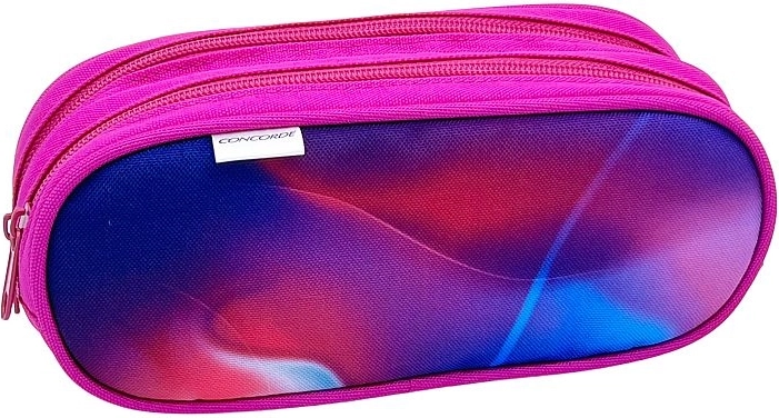 Etui CONCORDE Regenbogen mit zwei Reißverschlüssen