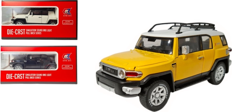 Metallmodell Toyota FJ Land Cruiser 1:24 mit Licht und Sound