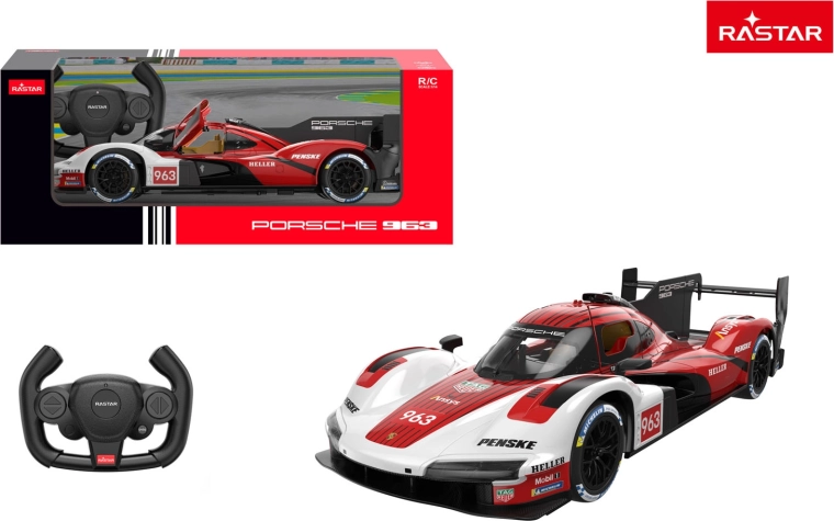 Rastar ferngesteuertes Auto Porsche 963 LMDh 1:14 rot