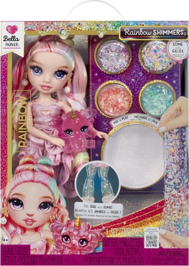 Rainbow High Puppe mit Schleim und Glitzer – Bella Rosa