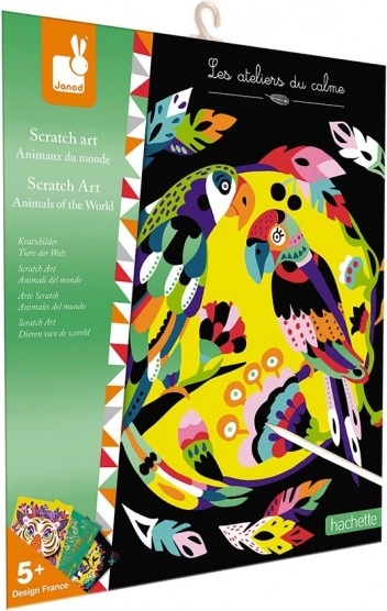 Janod Kratzbilder Tiere der Welt mini