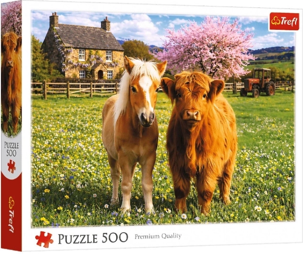 Puzzle Freunde auf dem Bauernhof 500 Teile