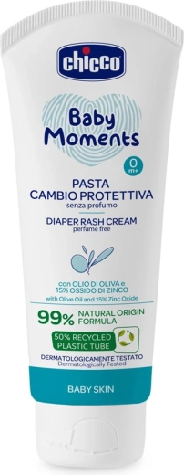 Chicco Schutzcreme für den Windelbereich mit Zink Baby Moments 100 ml