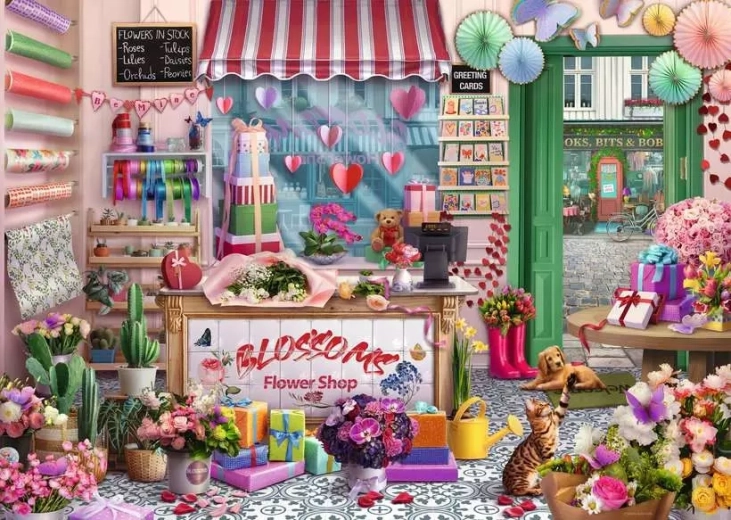 Puzzle Blumenladen 1000 Teile RAVENSBURGER
