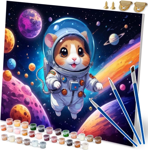 Malen nach Zahlen 40 × 50 cm Astronaut Massido