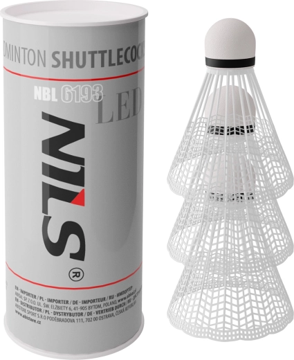 LED-Badmintonbälle NILS NBL6193, 3 Stk.