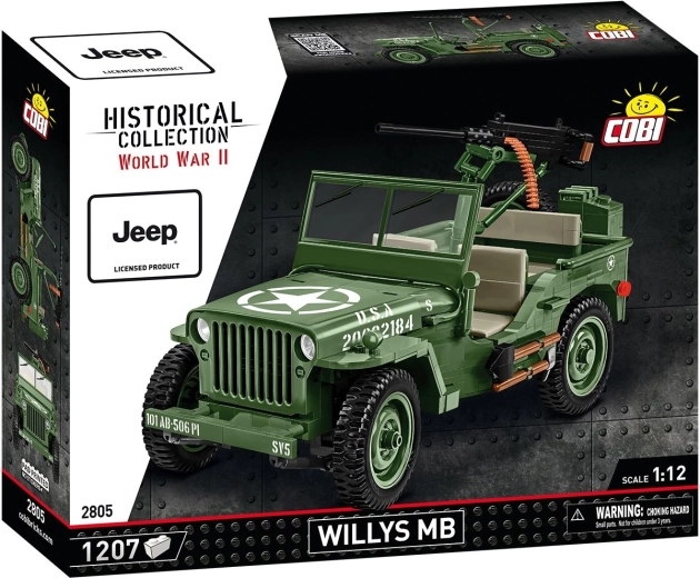 Cobi Jeep Willys MB 1:12 Bausatz 1207 Teile