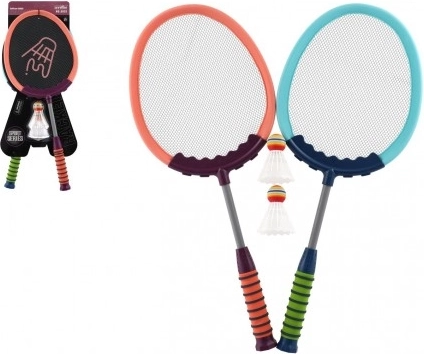 Kinder-Badminton-Set 2 Schläger und 2 Federbälle, 60 cm