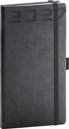 Notique Taschenkalender Aprint Top 2027 schwarz 9 x 15,5 cm