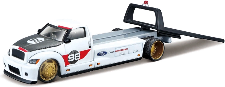 Maisto Transporter mit Modell Ford GT Heritage Edition 1:64