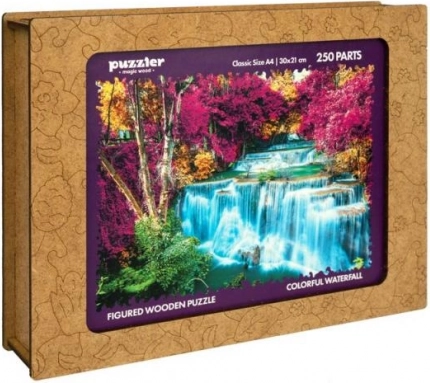Holzpuzzle Bunter Wasserfall Thailand 250 Teile