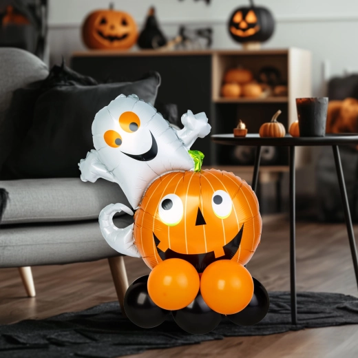Halloween-Ballondekoration Kürbis