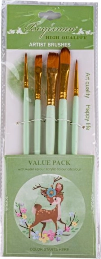 Set Malerpinsel für Farben (5 Stk.) – grün