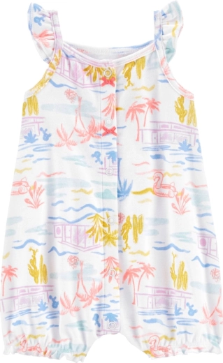 Sommer-Overall Carter's Ivory Palm für Mädchen (9 M)