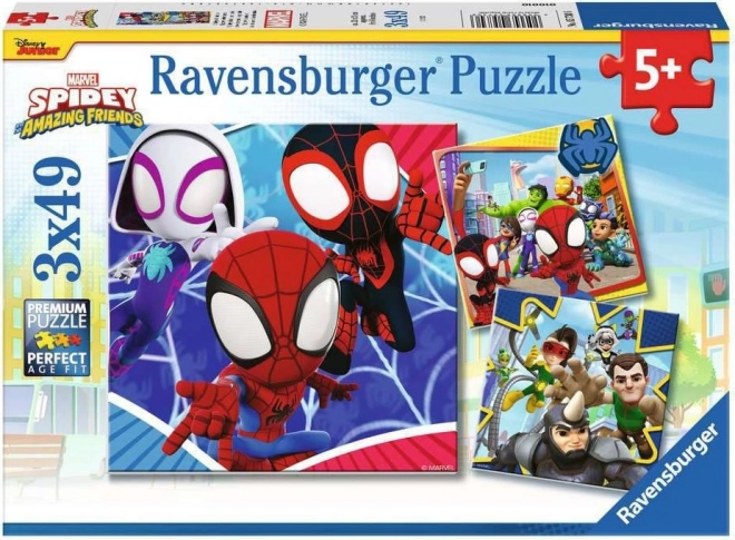 Puzzle RAVENSBURGER Spidey 3×49 Teile