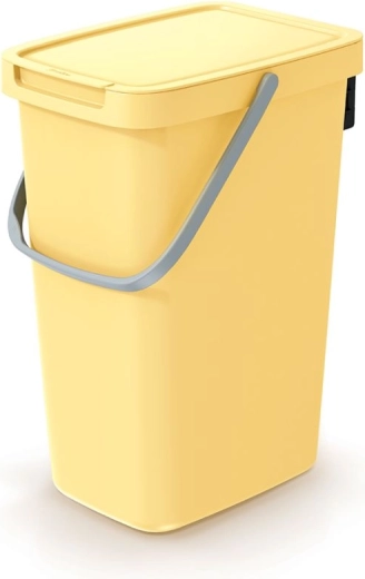 Abfalleimer Systema Q Collect 12 l hellgelb