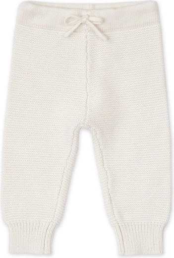 Lodger gestrickte warme Babyhose aus Merinowolle cream, Größe 62