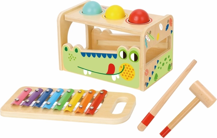 2Kids Toys Klopfspiel und Xylophon Krokodil