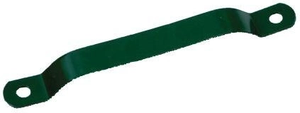 Schelle für Pfosten 60 mm, verzinkt und PVC, grün