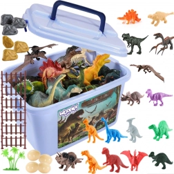 Set mit 40 Dinosaurierfiguren WOOPIE