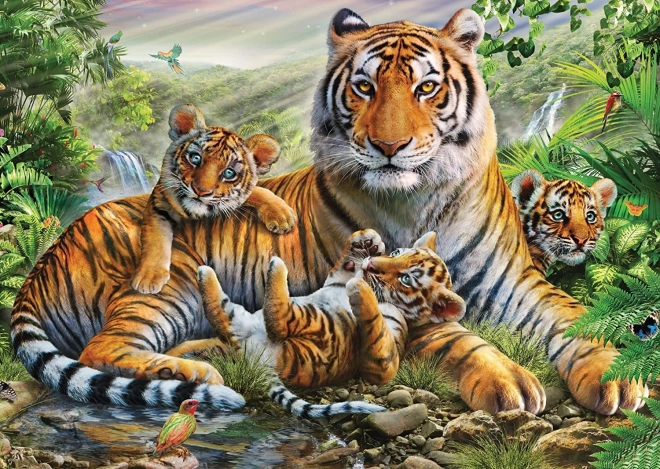Puzzle Tigermutter und Jungtiere 1000 Teile SCHMIDT