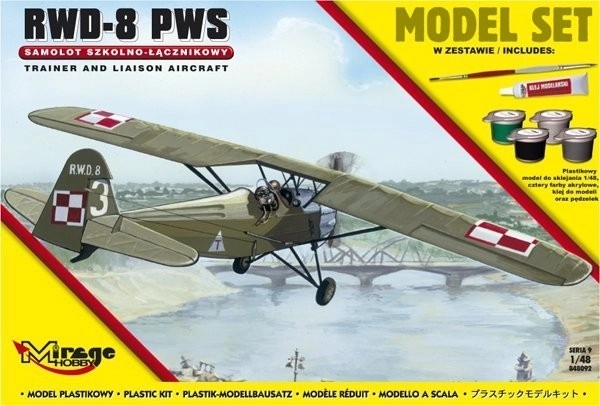 Modellflugzeug RWD-8 Serie 9