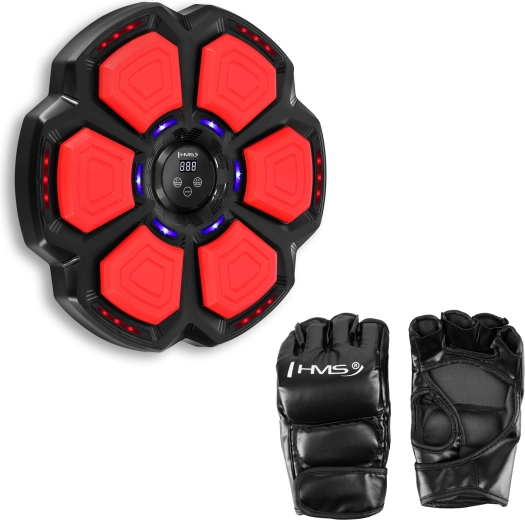 Elektronisches Boxziel HMS mit LED, Bluetooth und Handschuhen