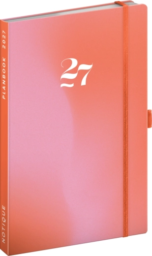 Notique Planbook Planer und Notizbuch Coral 2027 13 × 21 cm