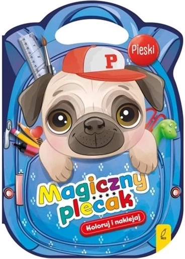 Hunde-Magie-Rucksack mit Ausmalbildern und Stickern