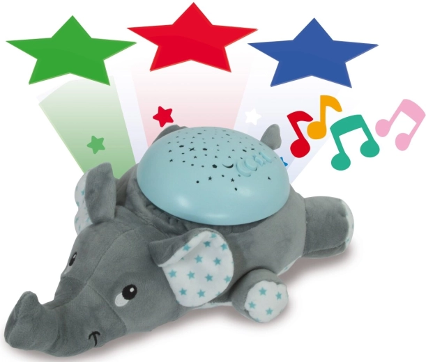 Jamara Nacht-LED-Nachtlicht mit Projektor Dreamy Elefant - 1 Stück