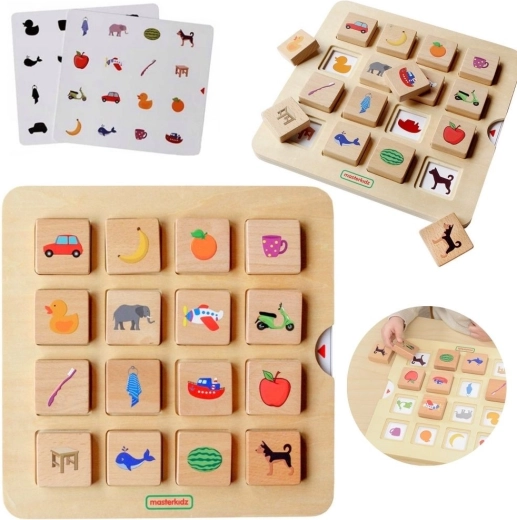 MASTERKIDZ Montessori-Spiel zum Zuordnen von Schatten und Gegenständen