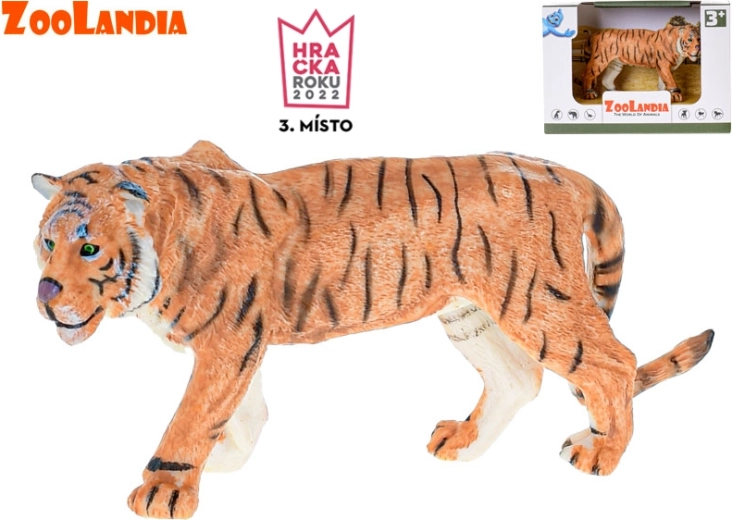 Plastikfigur Tiger 15 cm ZOOLANDIA in Schachtel