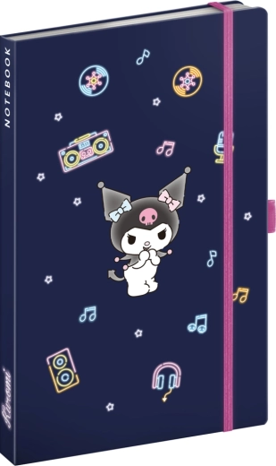 Notique Notes Kuromi liniertes Notizbuch 13 × 21 cm