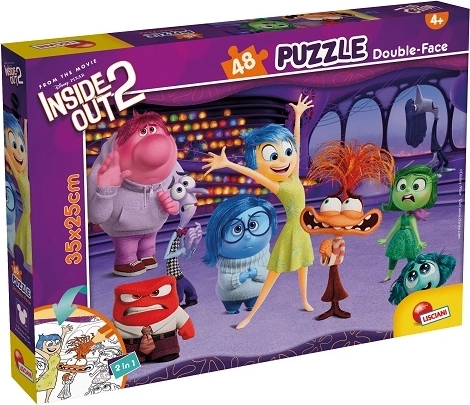 Lisciani Disney doppelseitiges Puzzle 48 Teile – Alles steht Kopf 2