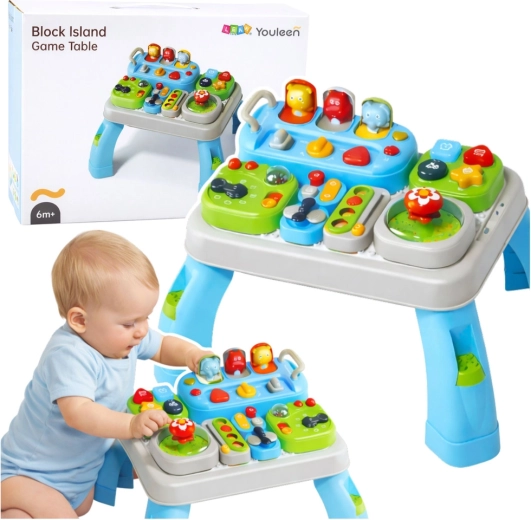 Interaktiver Lerntisch für Babys mit Geräuschen 6M+